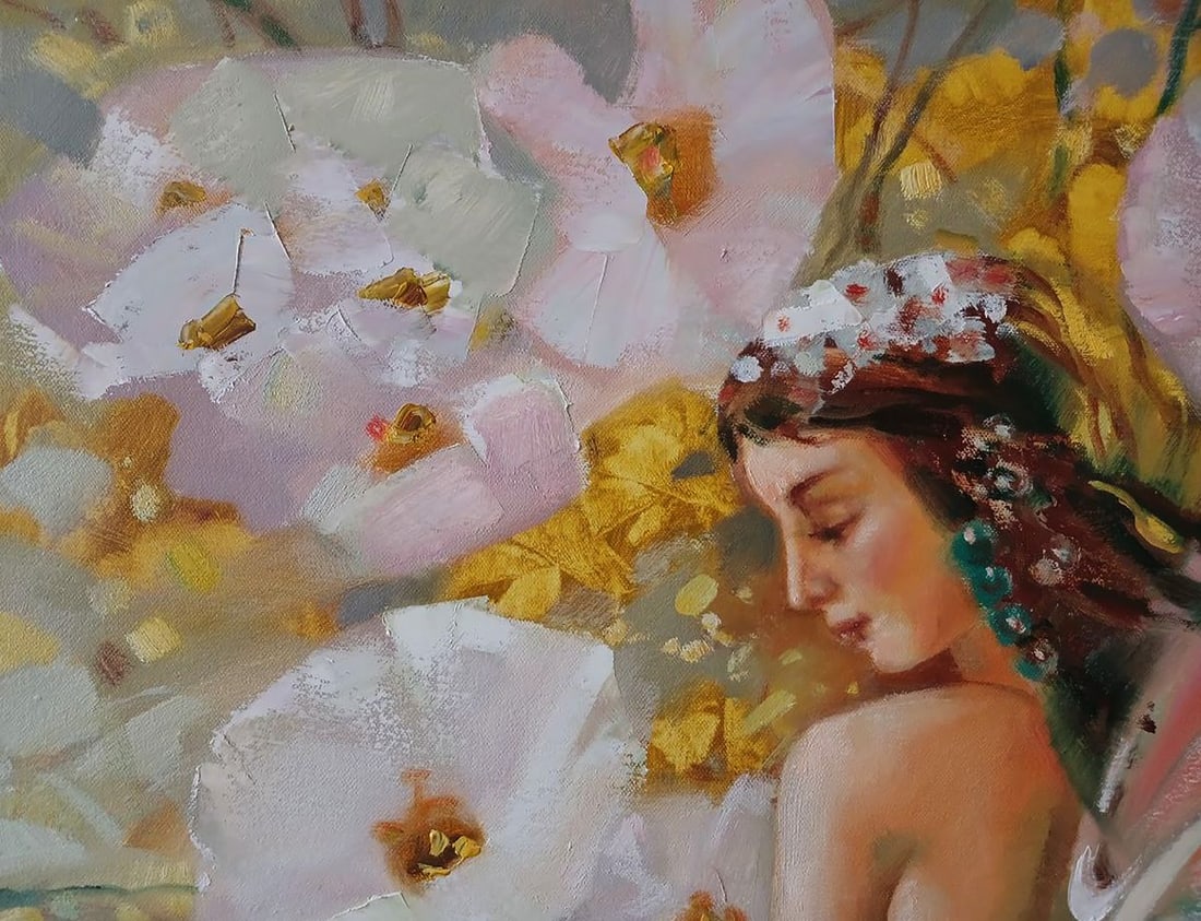 Abstract oil painting Spring flowers Anatoly Tarabanov - 4