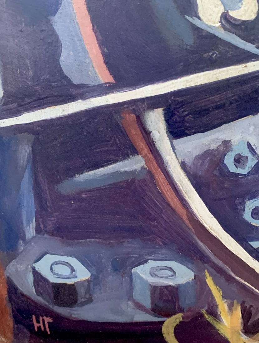 Abstract oil painting Artist's thoughts V. Konotopsky - 3