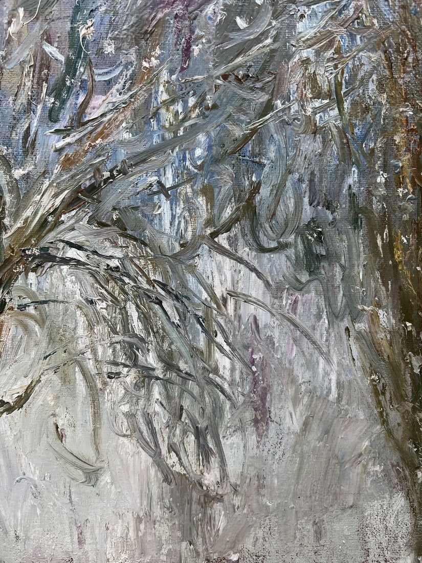 Oil painting It was snowing V. Mishurovsky - 10
