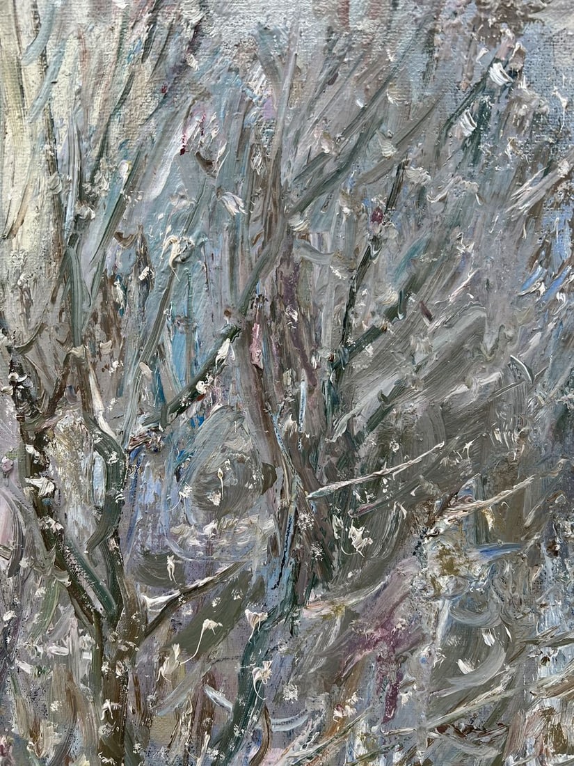 Oil painting It was snowing V. Mishurovsky - 9