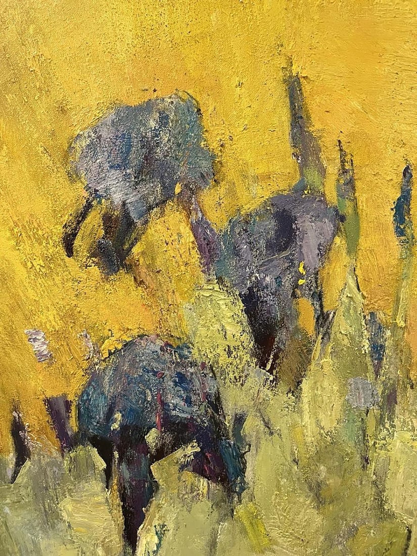 Oil painting Irises Bohdan Makarenko - 7