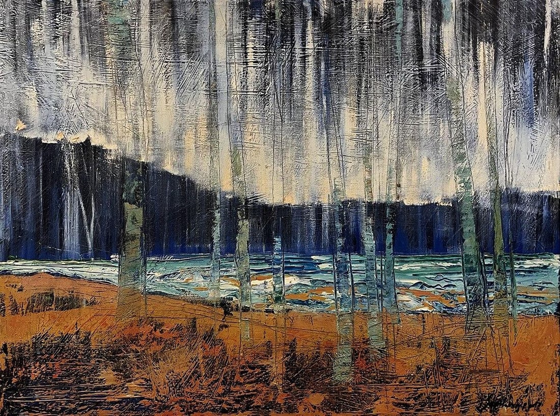 Oil painting Glass landscape Serhiy Kovalev: Title: Oil painting Glass landscape Serhiy Kovalev Description: NoGaller 164 *** ABOUT THIS PAINTING *** * TITLE: "Glass landscape" * ARTISTS: Serhiy Kovalev * SIZE: 60x80 cm/'23.62x31.49 inches' * ME