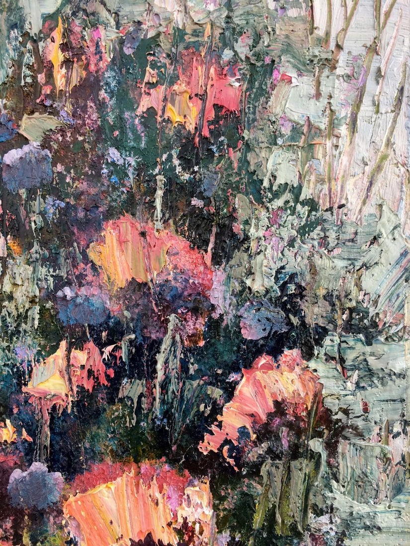 Abstract oil painting Wild tulips Mazur Vladimir - 4