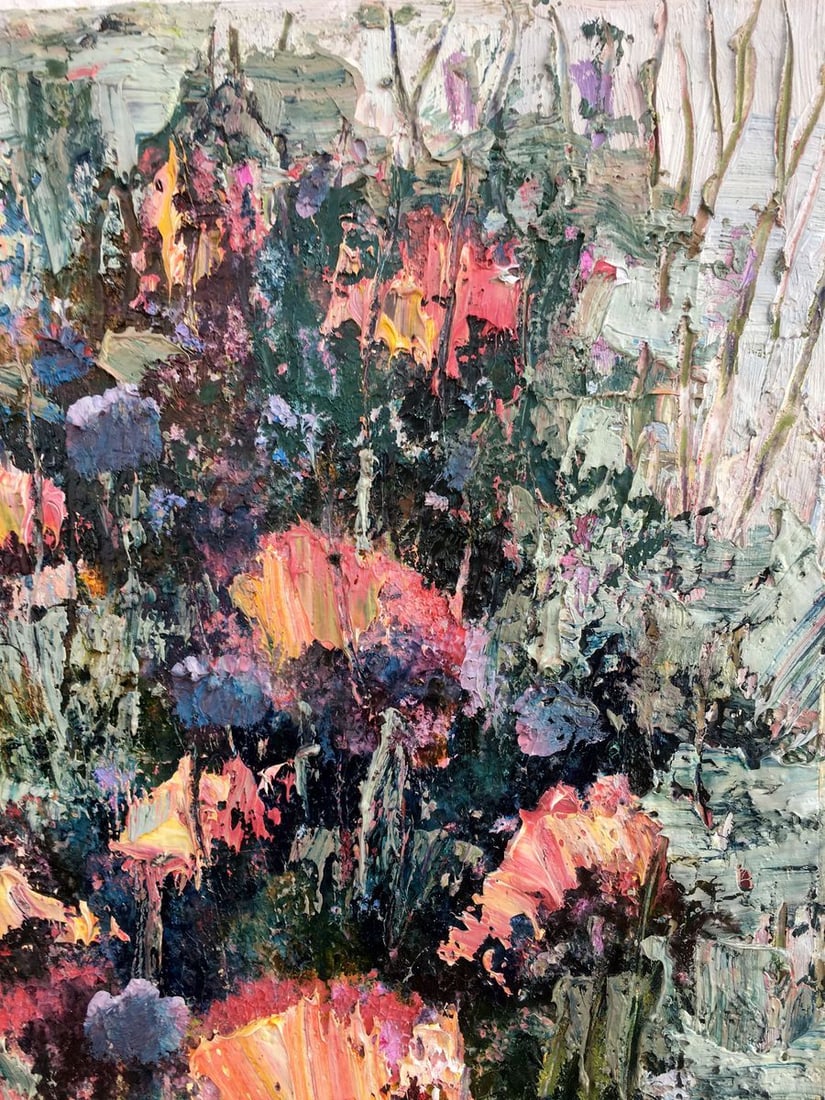 Abstract oil painting Wild tulips Mazur Vladimir - 5