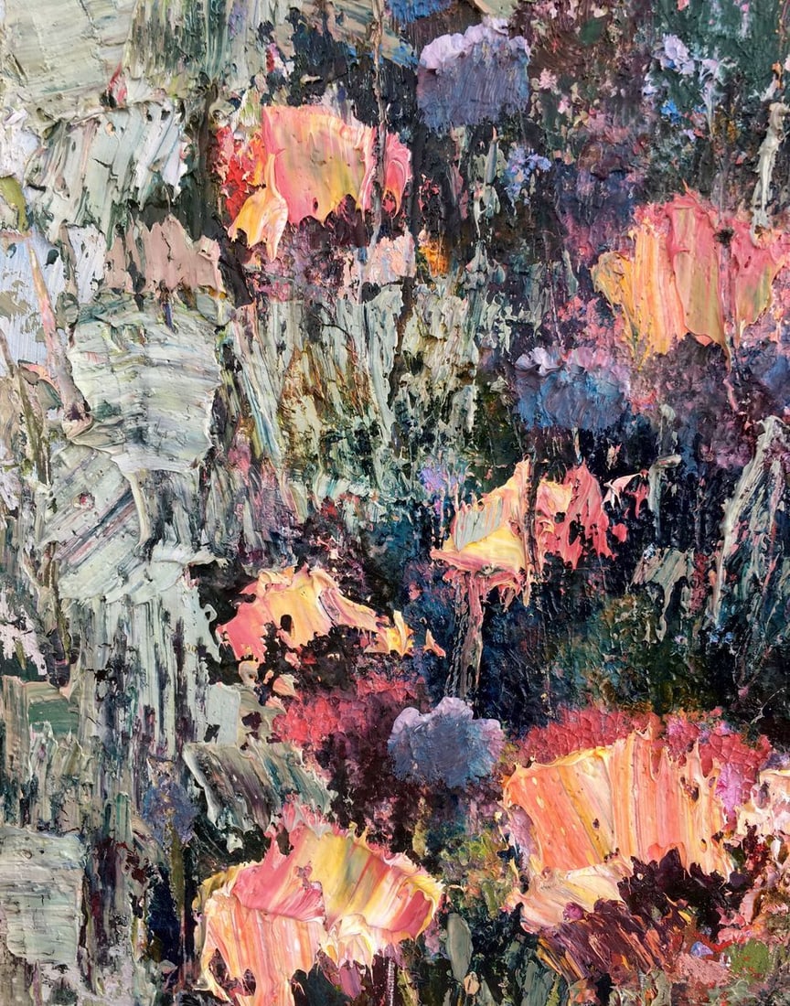 Abstract oil painting Wild tulips Mazur Vladimir - 8