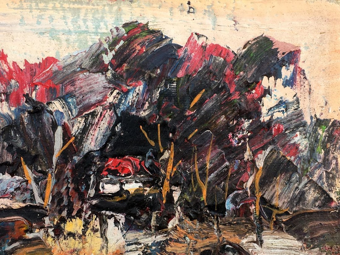 Abstract oil painting Pink evening Mazur Vladimir - 5