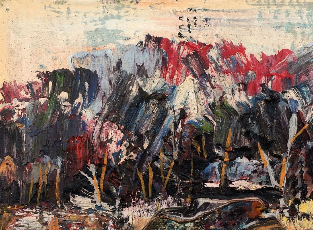 Abstract oil painting Pink evening Mazur Vladimir - 6