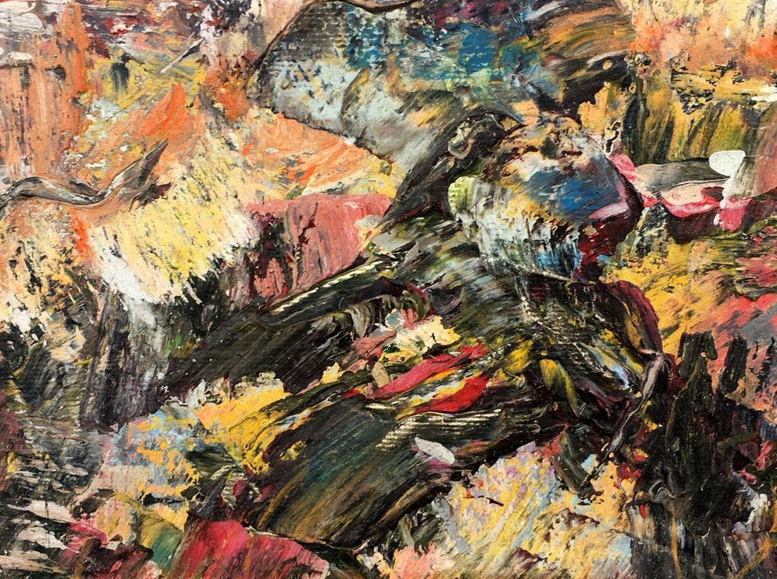 Abstract oil painting Pink evening Mazur Vladimir - 8