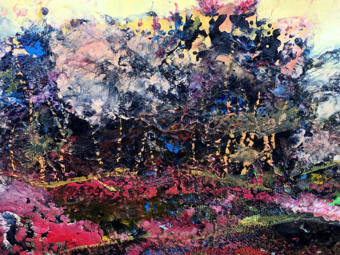 Abstract oil painting Pink silence Mazur Vladimir - 5