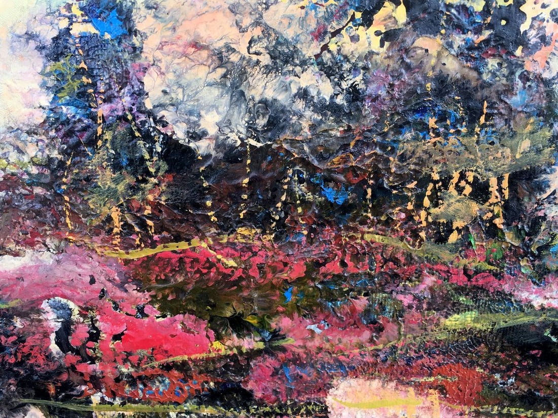 Abstract oil painting Pink silence Mazur Vladimir - 6