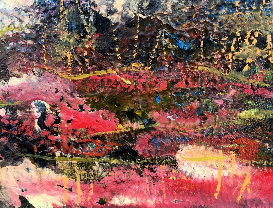 Abstract oil painting Pink silence Mazur Vladimir - 7