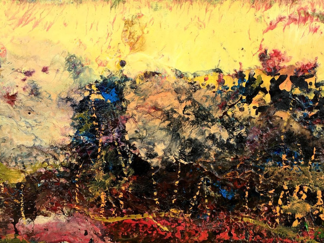 Abstract oil painting Pink silence Mazur Vladimir - 8