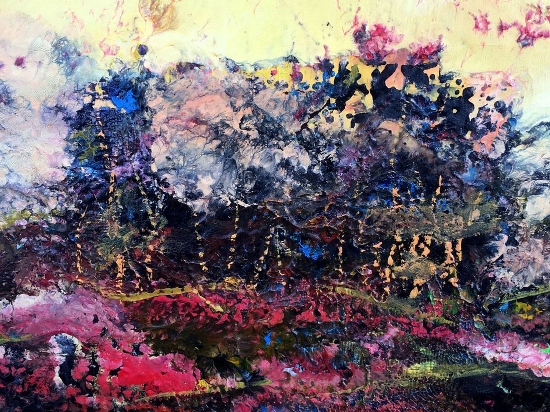 Abstract oil painting Pink silence Mazur Vladimir - 9