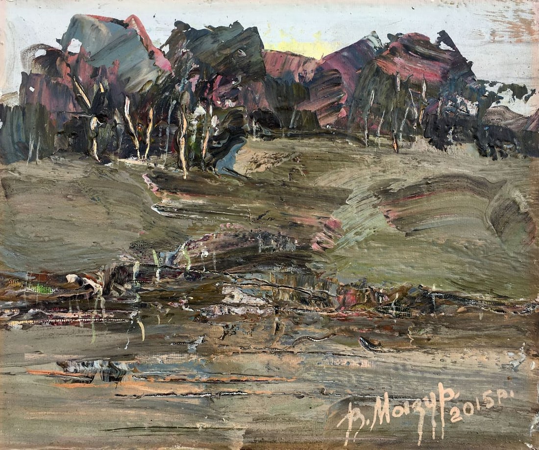 Abstract oil painting Cold snap Mazur Vladimir (1 of 9)