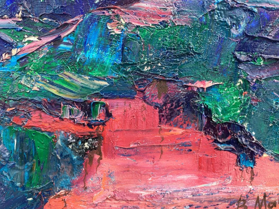 Abstract oil painting Evening sunset Mazur Vladimir - 6