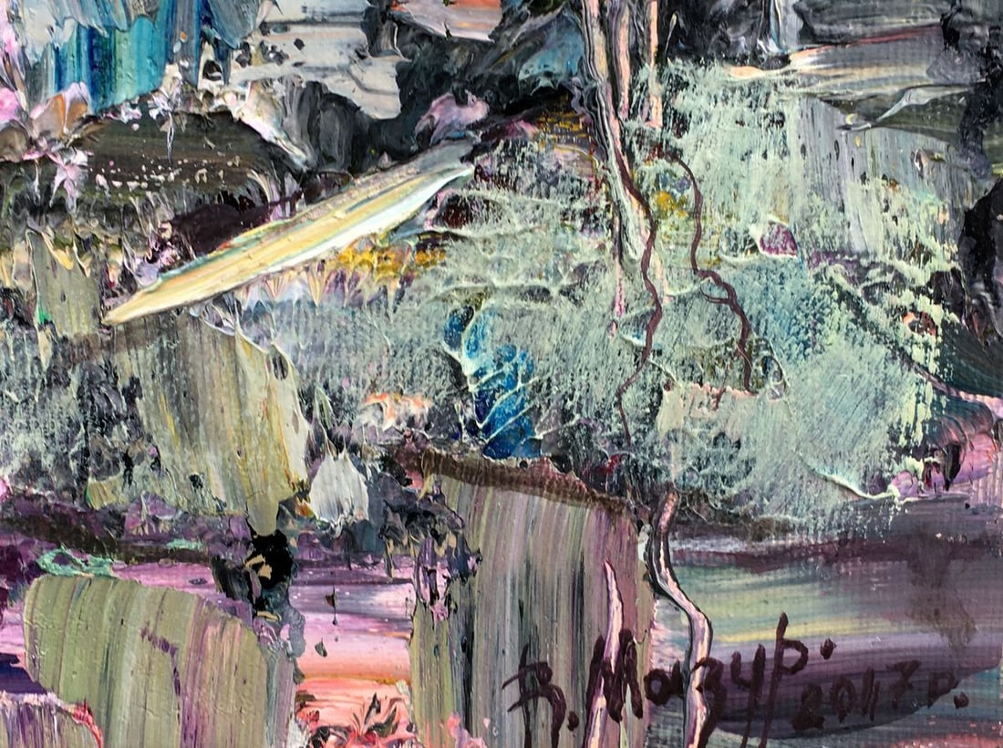 Abstract oil painting After the rain Mazur Vladimir - 2