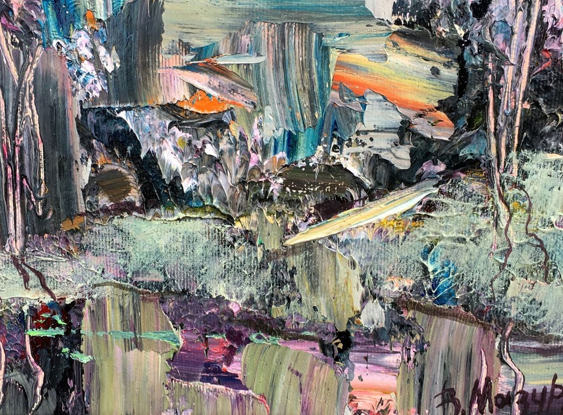 Abstract oil painting After the rain Mazur Vladimir - 5