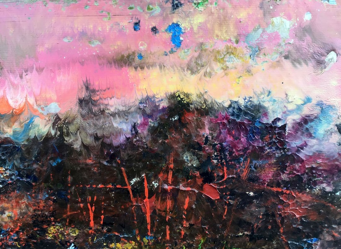 Abstract oil painting Warm evening Mazur Vladimir - 5