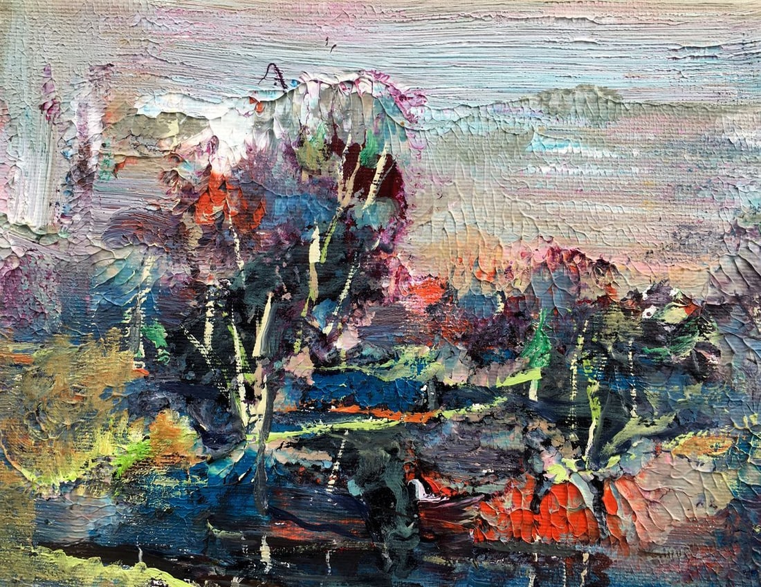 Abstract oil painting Deep in nature Mazur Vladimir - 6
