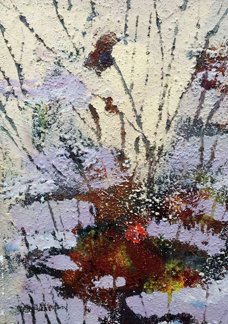 Abstract oil painting Snowdrops Mazur Vladimir - 5