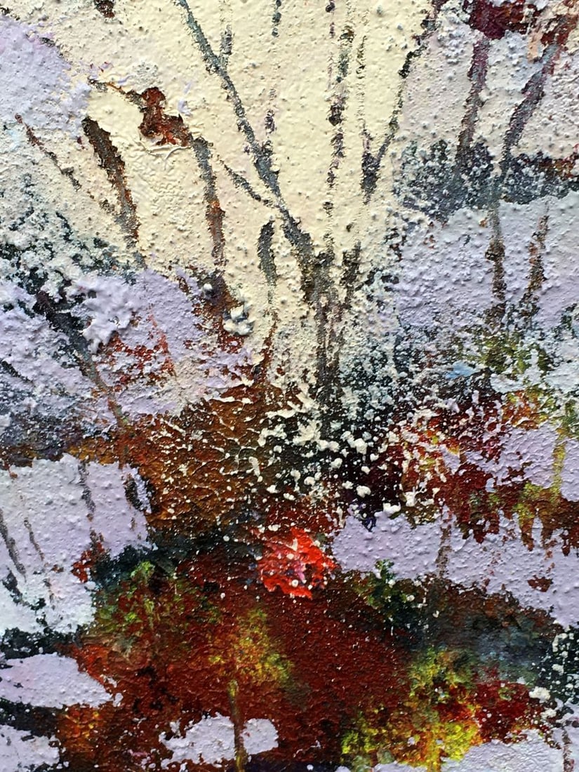 Abstract oil painting Snowdrops Mazur Vladimir - 7