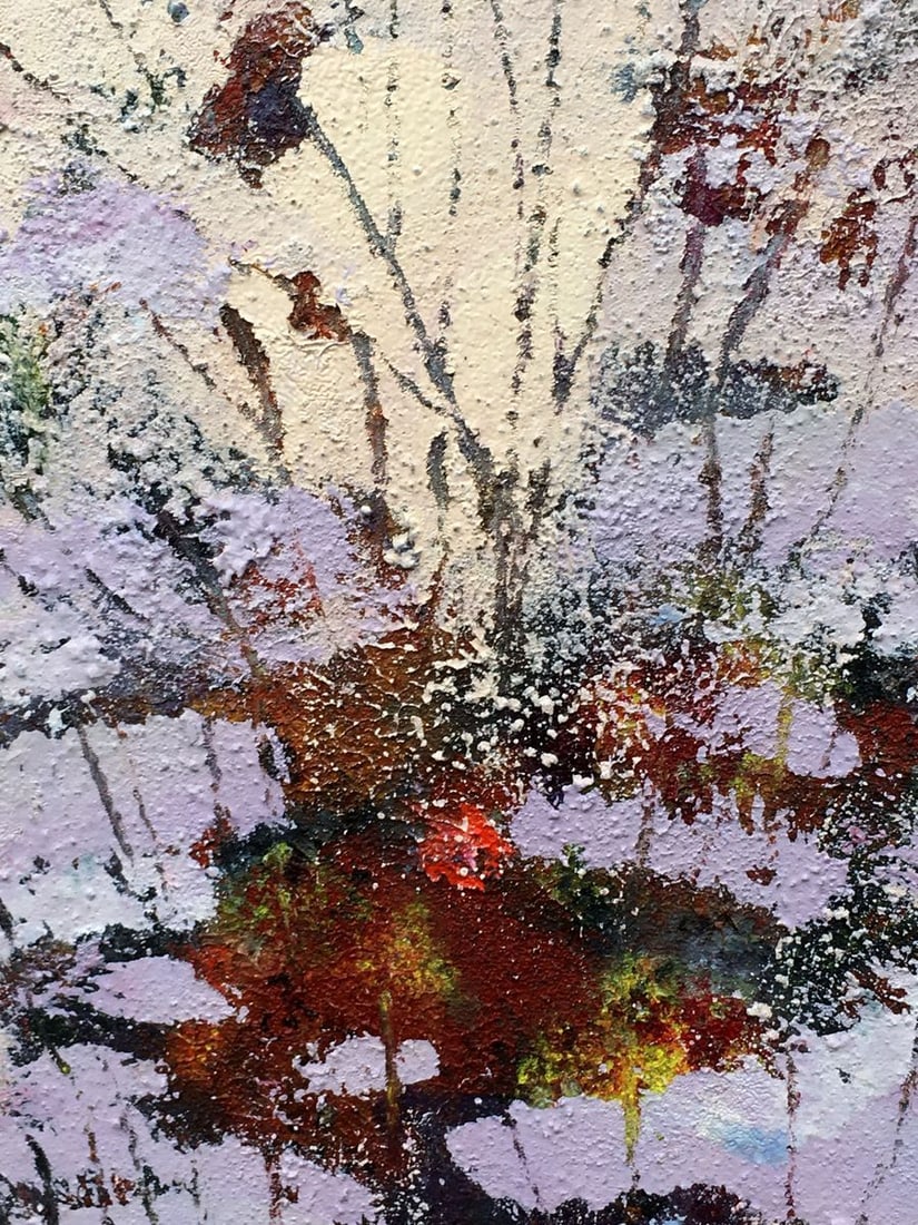 Abstract oil painting Snowdrops Mazur Vladimir - 8