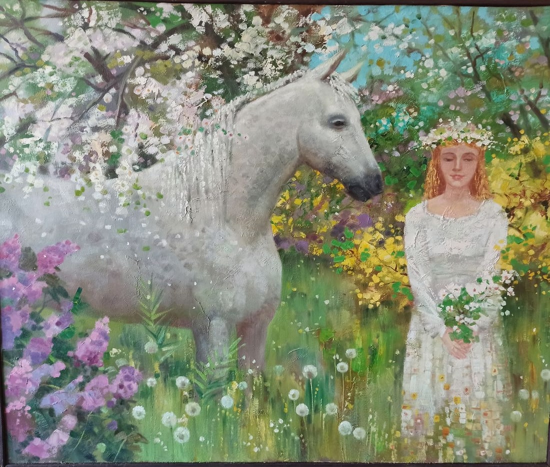 Abstract oil painting Spring Anatoly Borisovich Tarabanov (1 of 10)