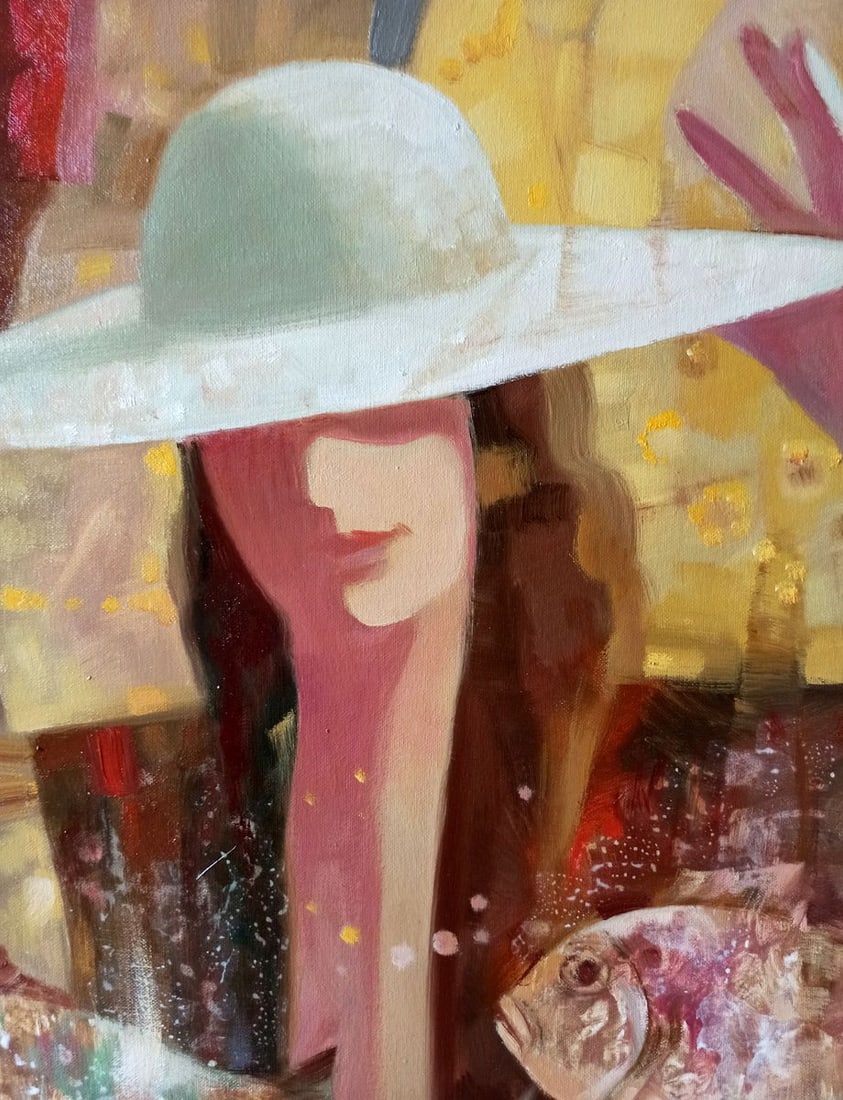 Abstract oil painting Soaring fish Anatoly Borisovich Tarabanov - 3