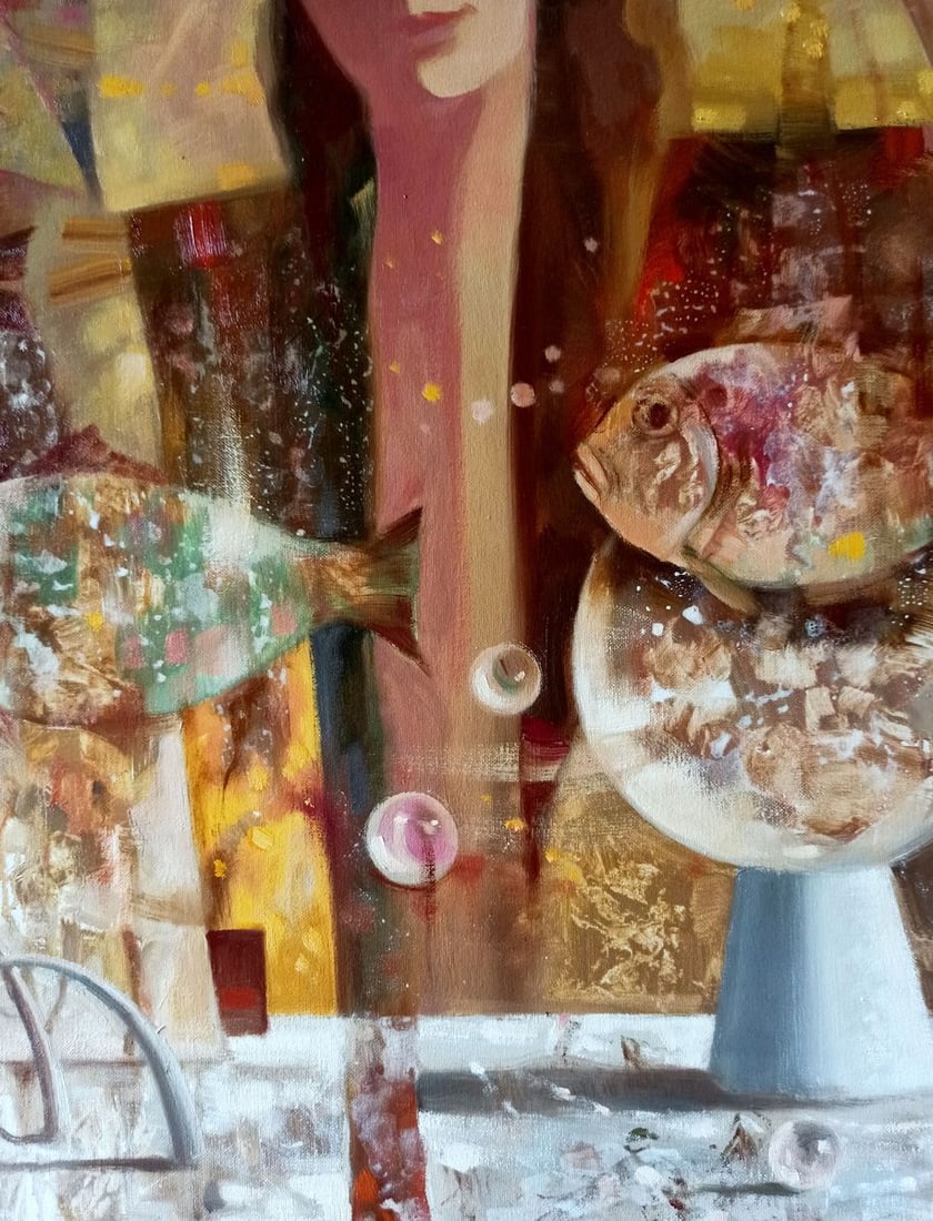 Abstract oil painting Soaring fish Anatoly Borisovich Tarabanov - 6