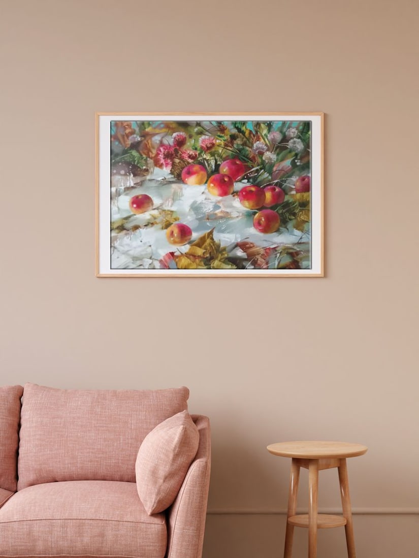 Oil painting apples in the snow Anatoly Borisovich Tarabanov - 3