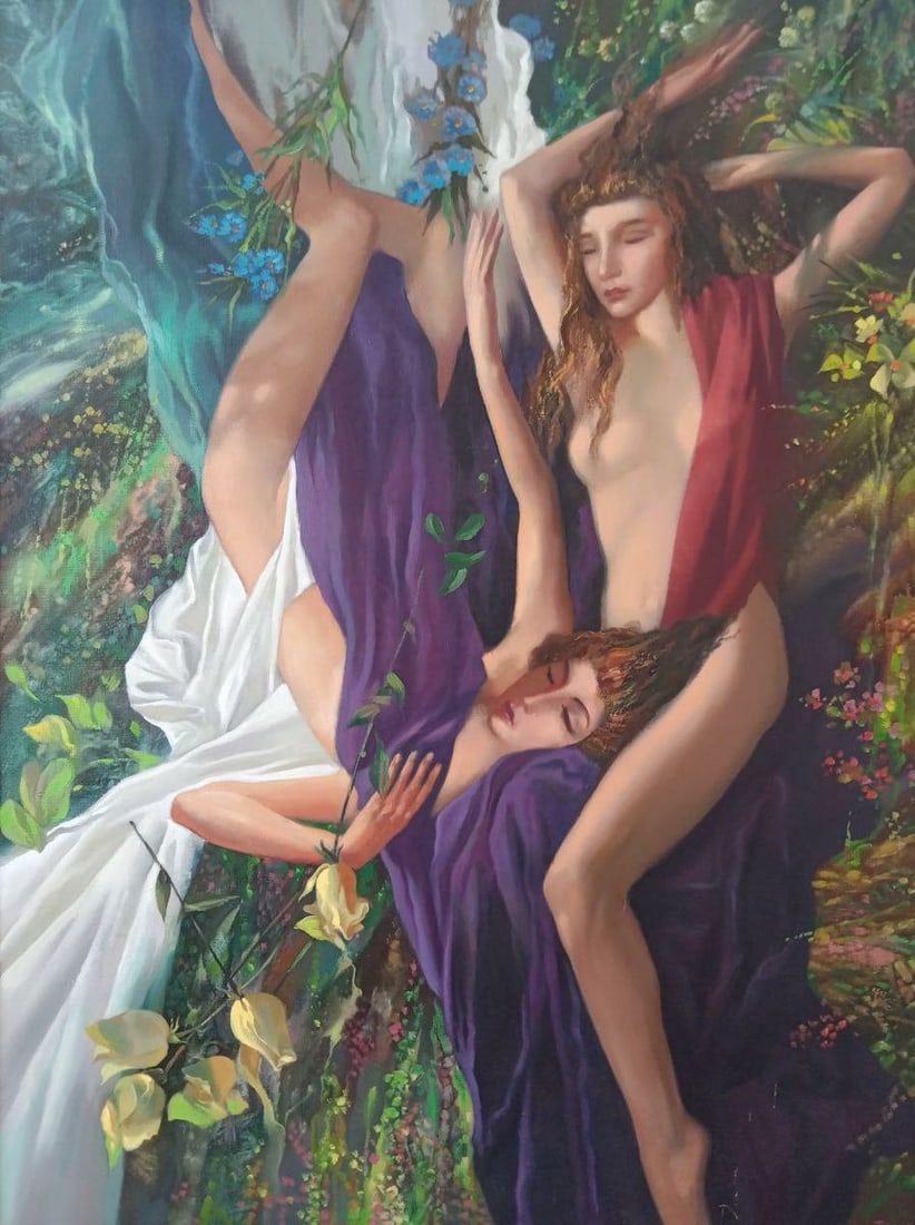 Oil painting Summer sounds Anatoly Borisovich Tarabanov: Title: Oil painting Summer sounds Anatoly Borisovich Tarabanov Description: NoTar 241 *** ABOUT THIS PAINTING *** * TITLE: "Summer sounds" 1988 * ARTISTS: Anatoly Borisovich Tarabanov * SIZE: 120x100