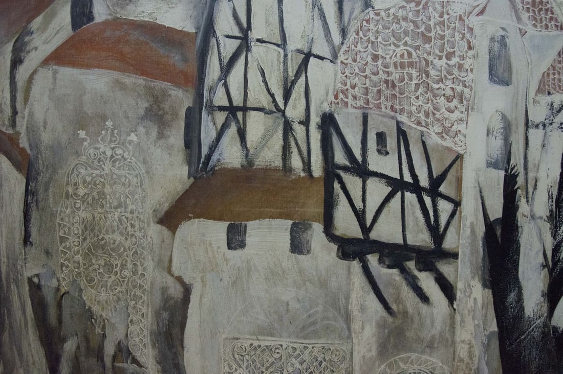 Abstract oil painting House by the shore Zebek Nelli Petrovna - 4