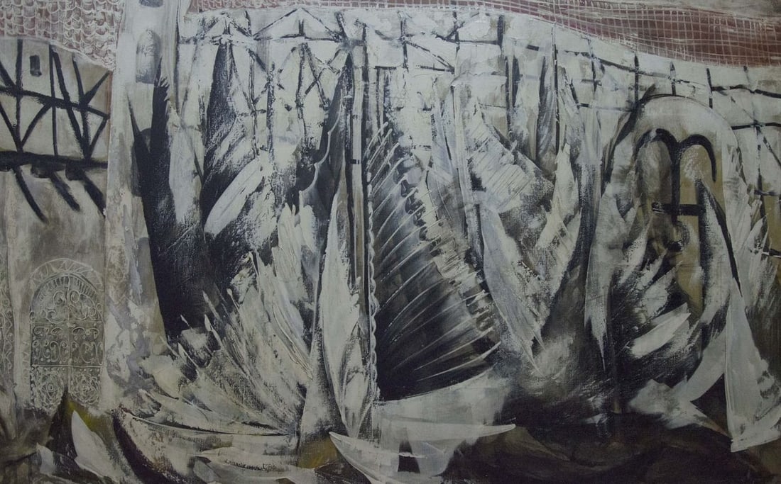 Abstract oil painting House by the shore Zebek Nelli Petrovna - 5