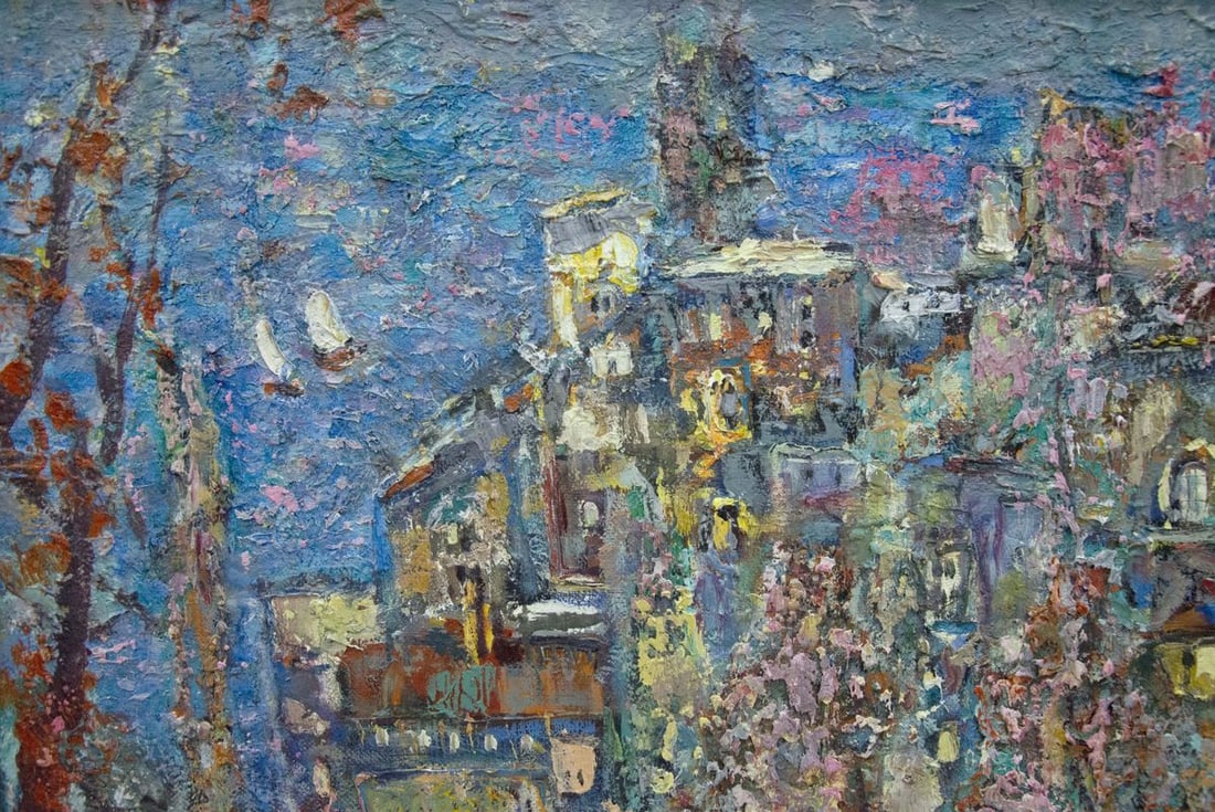 Oil painting Autumn over the city Filatov Vladimir Nikolaevich - 2