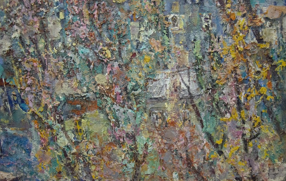 Oil painting Autumn over the city Filatov Vladimir Nikolaevich - 5