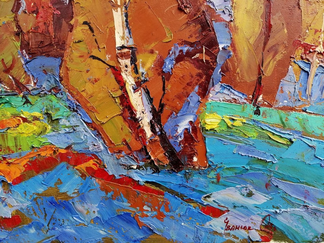 Oil painting Evening sunset Kalenyuk Alex - 6