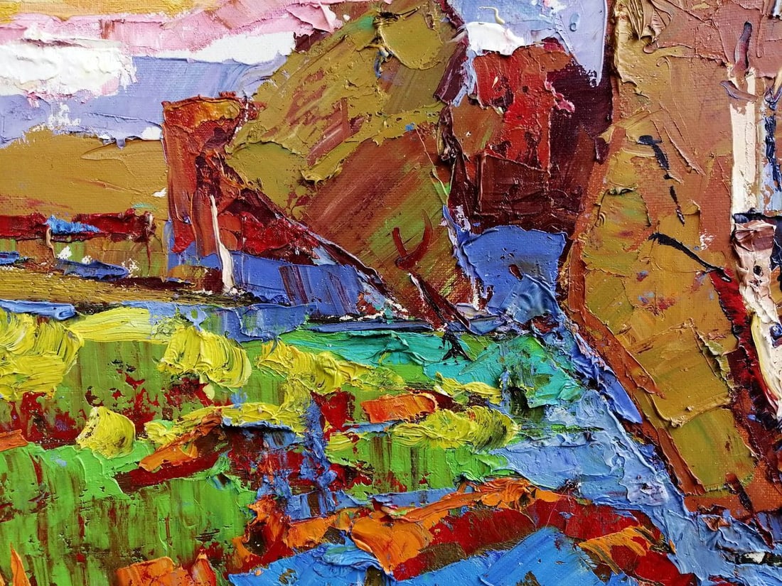 Oil painting Evening sunset Kalenyuk Alex - 7