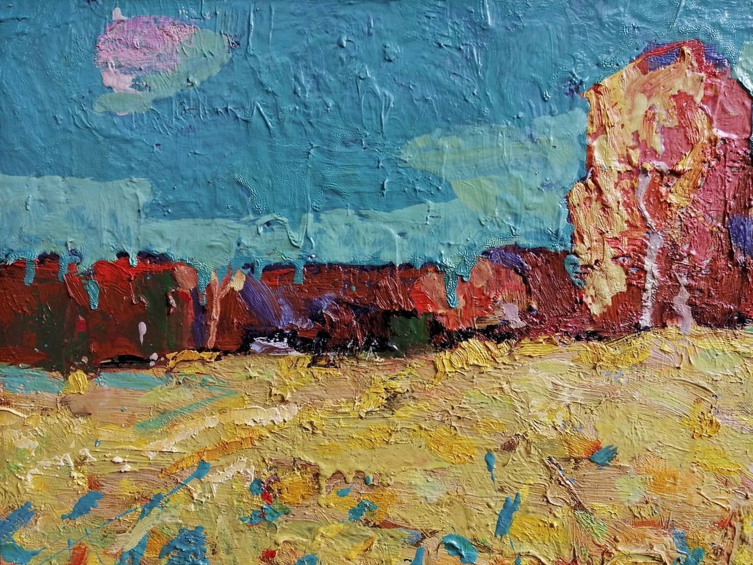 Oil painting Sunflower field Kalenyuk Alex - 4