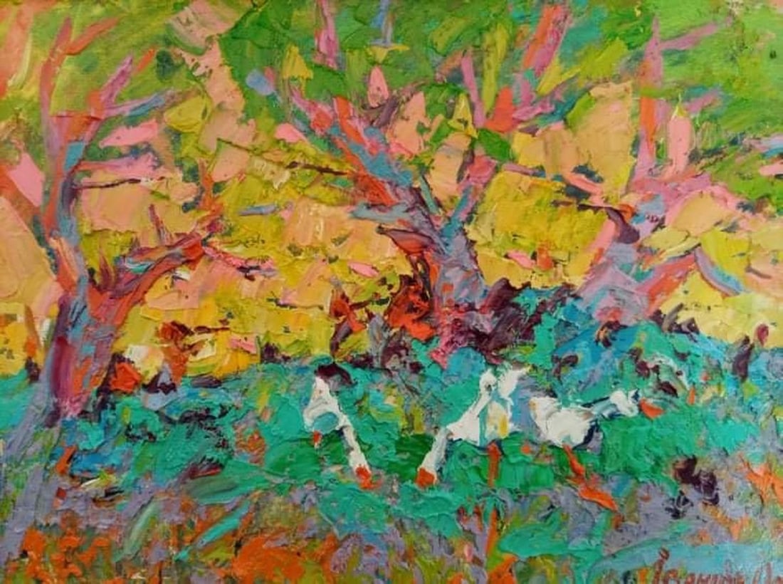 Oil painting In the shade of the garden Kalenyuk Alex: Title: Oil painting In the shade of the garden Kalenyuk Alex Description: NoKalen 227 *** ABOUT THIS PAINTING *** * TITLE: "In the shade of the garden" * ARTISTS: Kalenyuk Alex * SIZE: 30x40 cm/'11.81