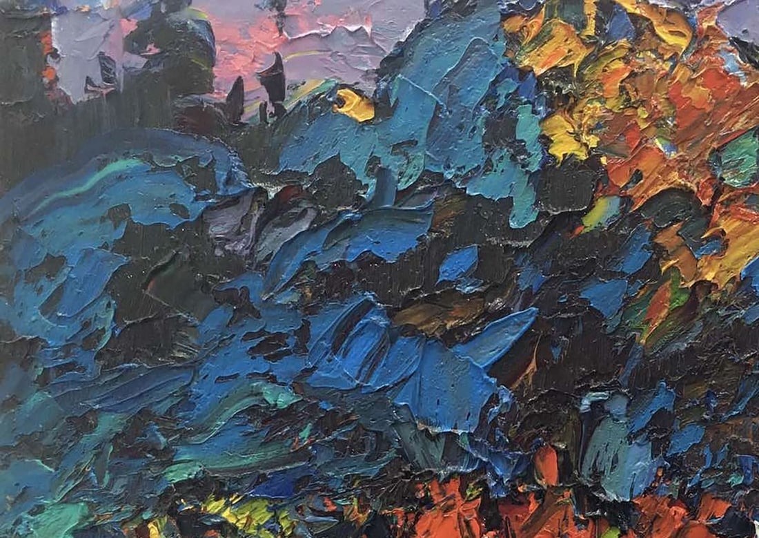 Oil painting Autumn twilight Kalenyuk Alex - 2