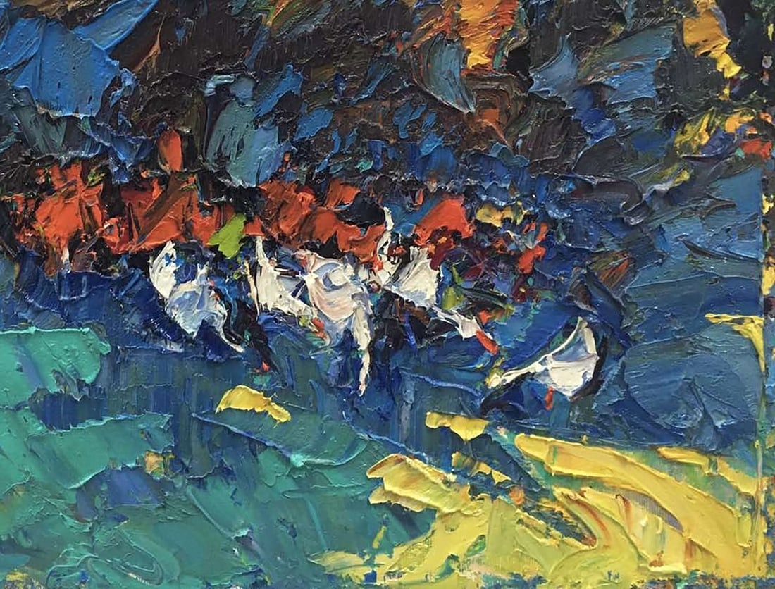 Oil painting Autumn twilight Kalenyuk Alex - 5