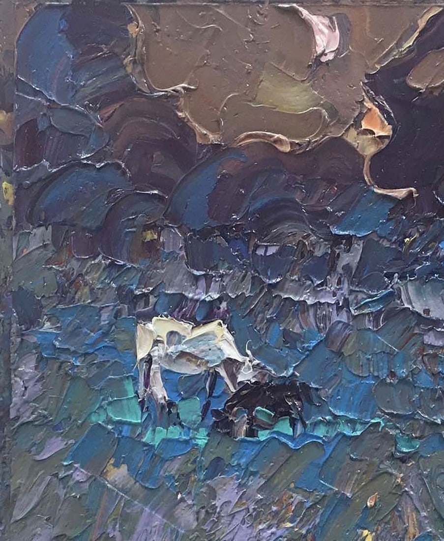 Oil painting Moonlit night Kalenyuk Alex - 2