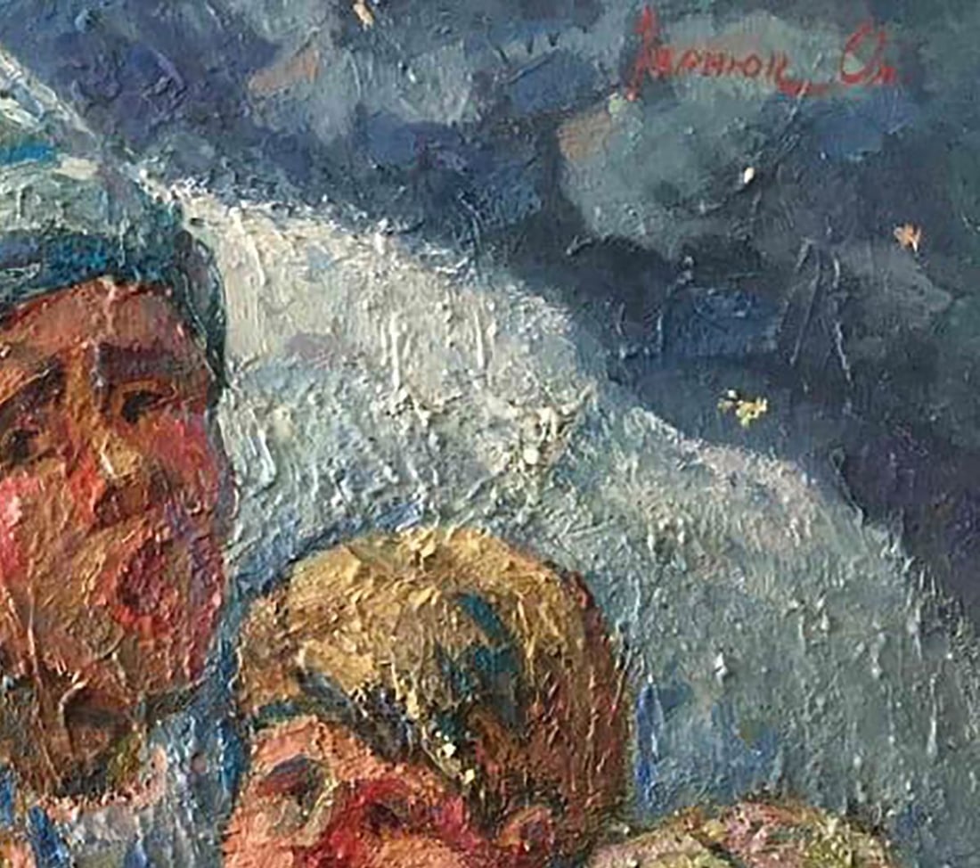 Oil painting Carolers Kalenyuk Alex - 3