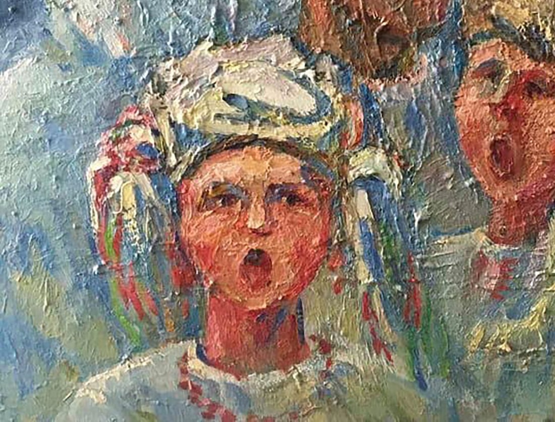 Oil painting Carolers Kalenyuk Alex - 4