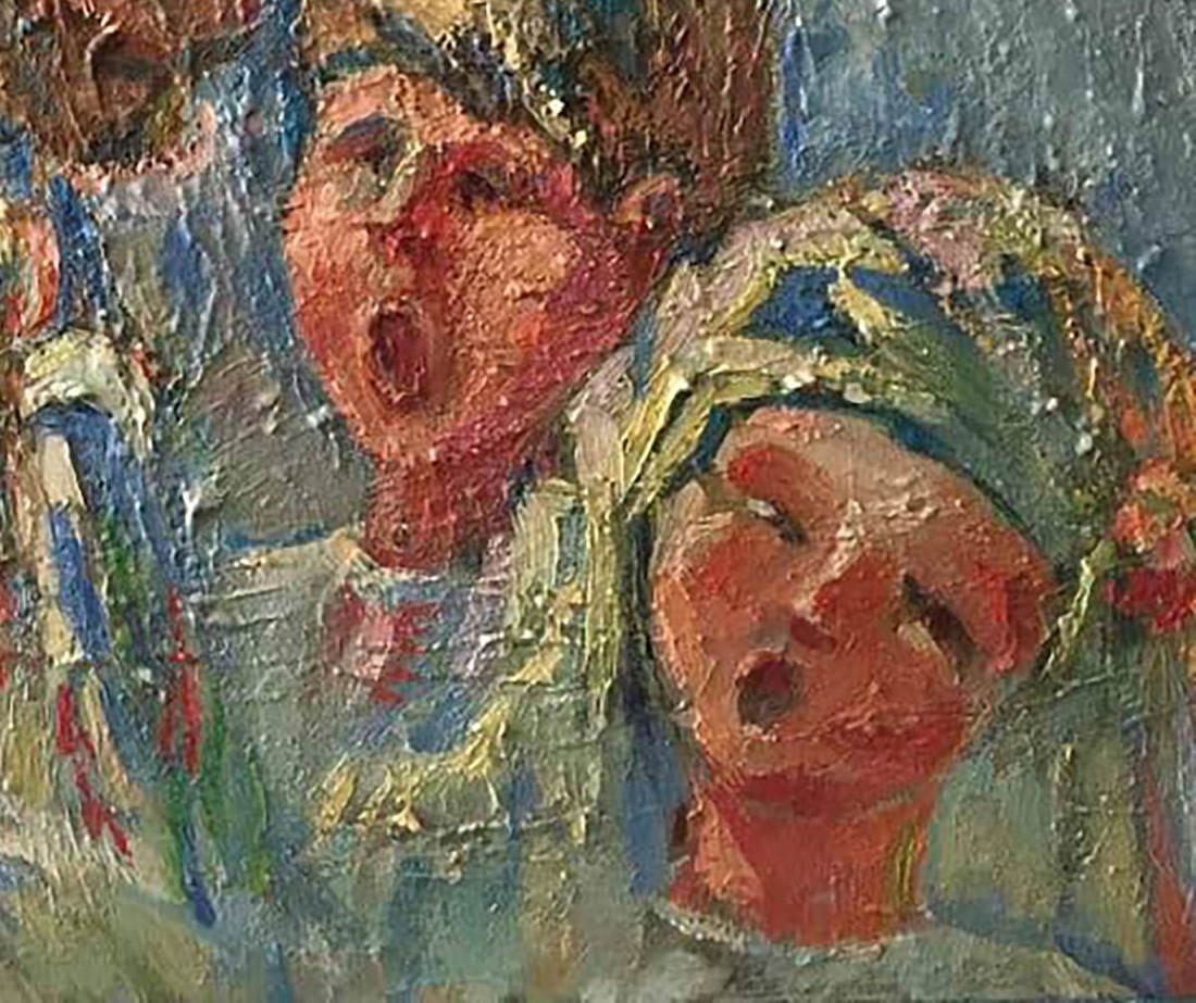 Oil painting Carolers Kalenyuk Alex - 5