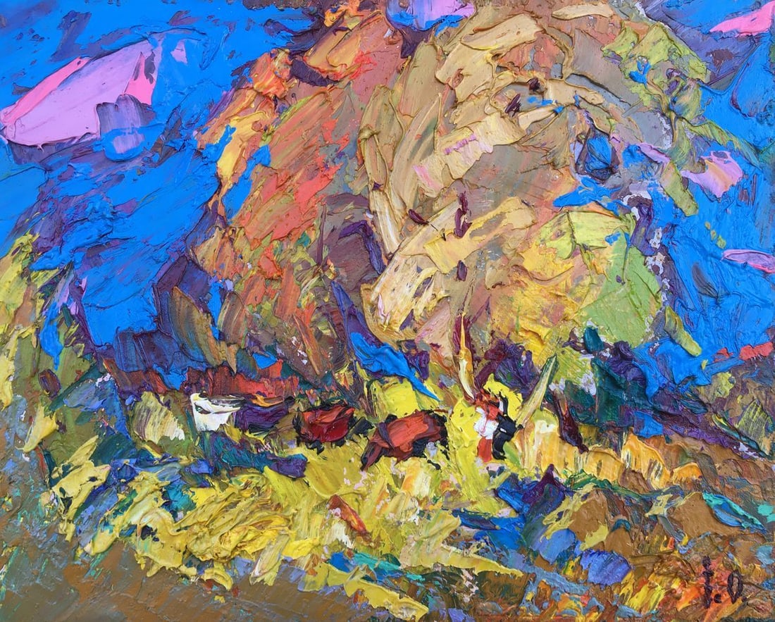 Oil painting Near the forest Kalenyuk Alex: Title: Oil painting Near the forest Kalenyuk Alex Description: No293AAA *** ABOUT THIS PAINTING *** * TITLE: "Near the forest" * ARTISTS: Kalenyuk Alex * SIZE: 25x20 cm/'9.84x7.87 inches' * MEDIUM: oi