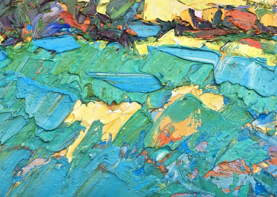 Oil painting Dewy grasses Kalenyuk Alex - 2