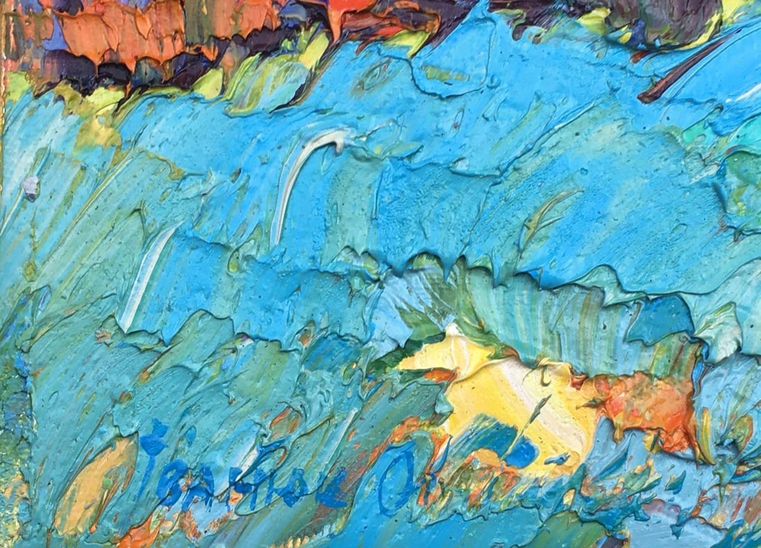 Oil painting Dewy grasses Kalenyuk Alex - 3