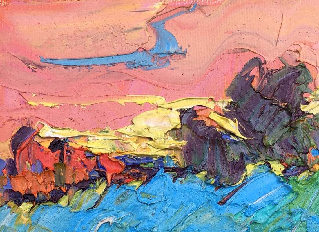 Oil painting Dewy grasses Kalenyuk Alex - 4