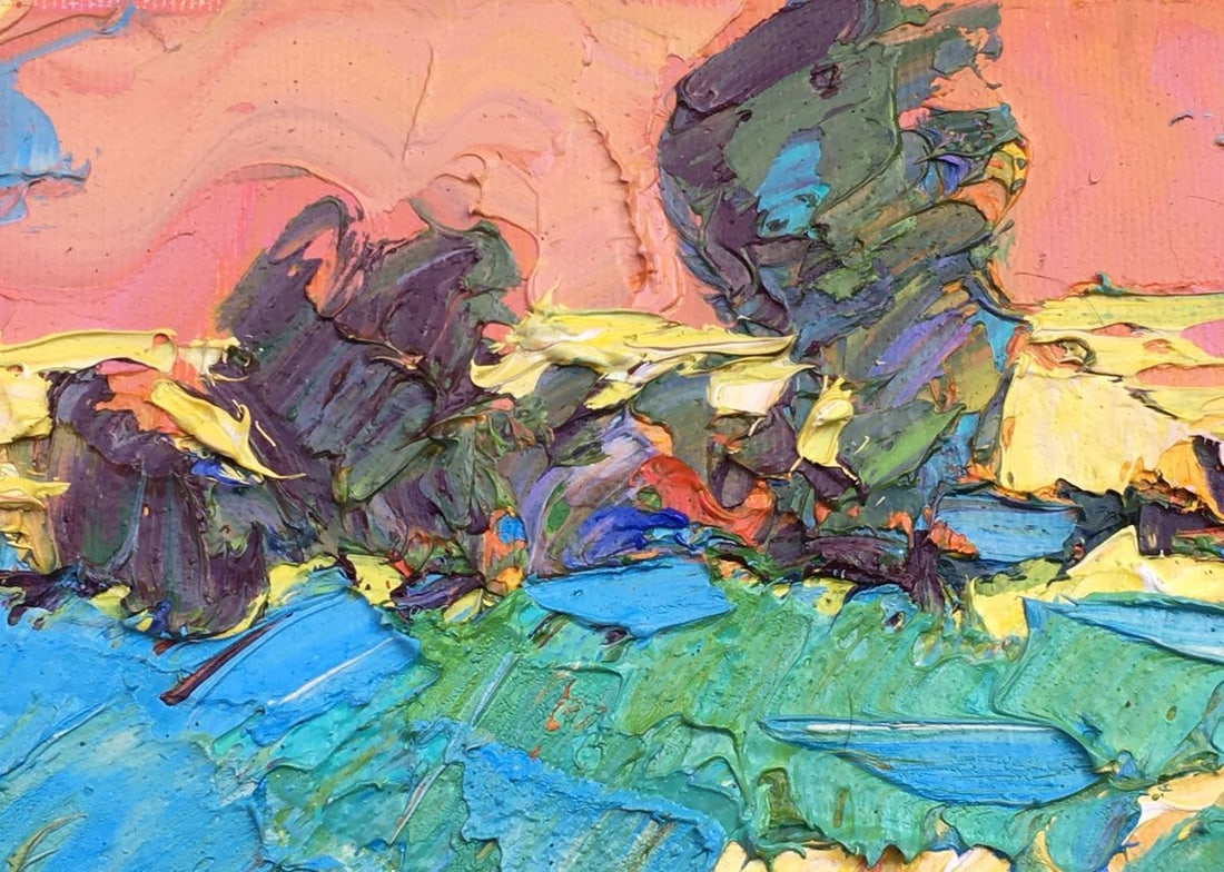 Oil painting Dewy grasses Kalenyuk Alex - 6